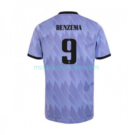 Koszulka Real Madryt Karim Benzema 9 Wyjazdowe Stroje Piłkarskie 2022/23 Krótki Rękaw